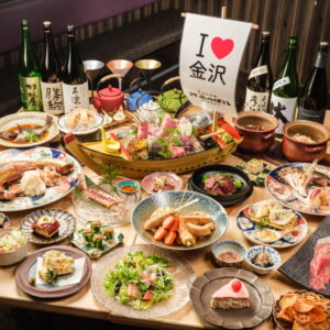 北陸の地酒も飲める。贅沢の極みプラチナご宴会コース